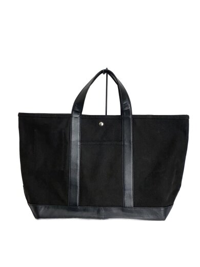 商品画像：トートバッグ/キャンバス/BLK/無地 1