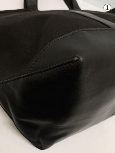 商品画像：トートバッグ/キャンバス/BLK/無地 7