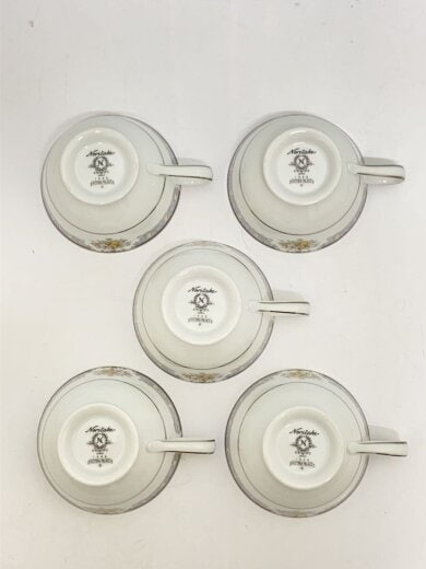 商品画像：カップ&ソーサー/5点セット/WHT/1546 5