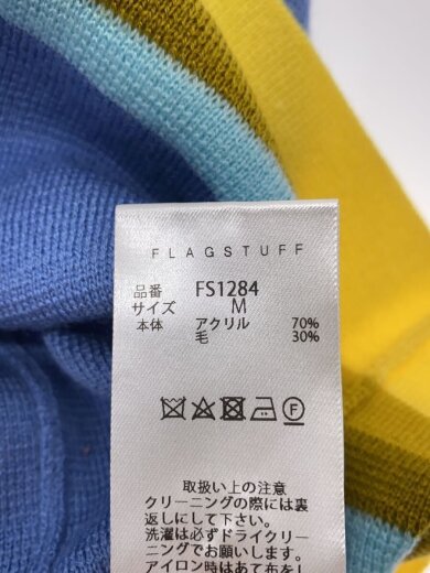 商品画像：ニット・セーター(薄手)/M/アクリル/マルチカラー/ストライプ/FS1284// 4