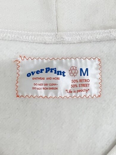 商品画像：ジップパーカー/M/コットン/WHT// 3