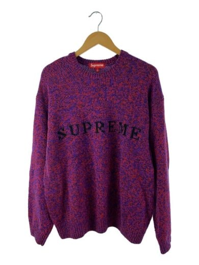 商品画像：25SS/Contrast Logo Sweater/L/コットン/RED/総柄 1