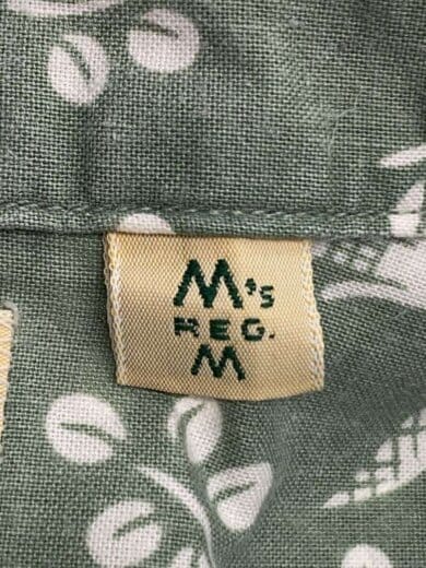 商品画像：アロハシャツ/M/コットン/GRN/総柄/USA製 4