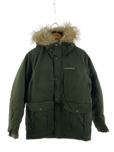 商品画像：ダウンジャケット/S/ナイロン/グリーン/無地 1