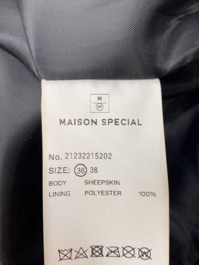 商品画像：レザージャケット・ブルゾン/36/牛革/BLK/無地/21232215202 4