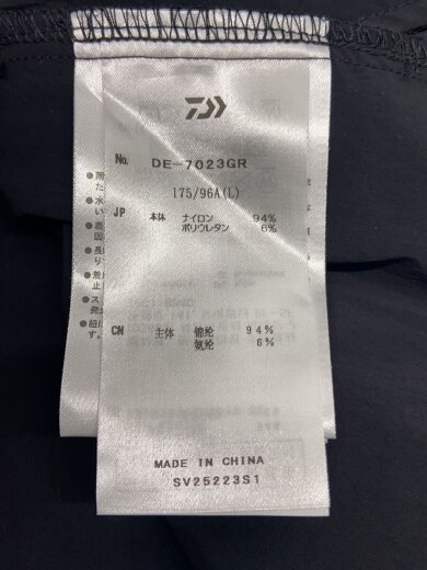 商品画像：半袖シャツ/L/ナイロン/BLK/無地/DE-7023GR// 4