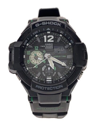 商品画像：クォーツ腕時計・G-SHOCK/デジアナ/ラバー/BLK/BLK/SS// 1