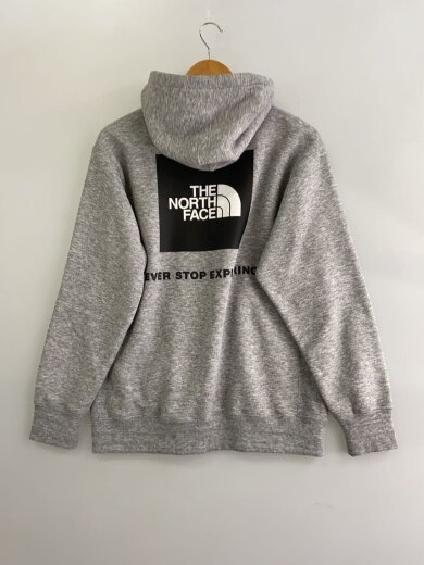 商品画像：BACK SQUARE LOGO HOODIE_バックスクエアロゴフーディー/S/ポリエステル/GRY/無地 2
