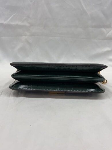 商品画像：クロコダイル/エンボス加工/ショルダーバッグ/--/GRN/無地/kc916// 4
