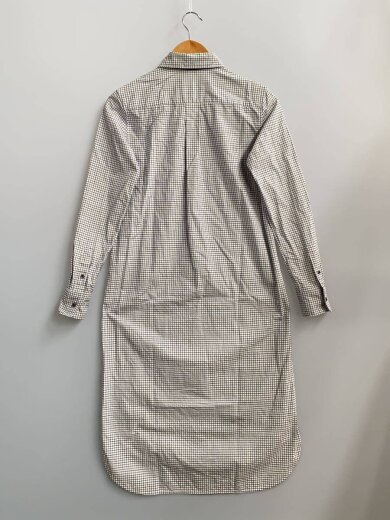 商品画像：シャツワンピース/2/コットン/WHT/チェック/43000006 2