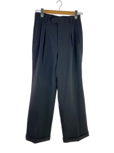 画像：soerteスラックスパンツ/2/ポリエステル/BLK/無地/SOGRG0122001//1