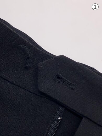 画像：soerteスラックスパンツ/2/ポリエステル/BLK/無地/SOGRG0122001//6