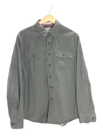 画像：L.L.Beanフランネルラインドハリケーンシャツ/長袖シャツ/L/コットン/KHK1