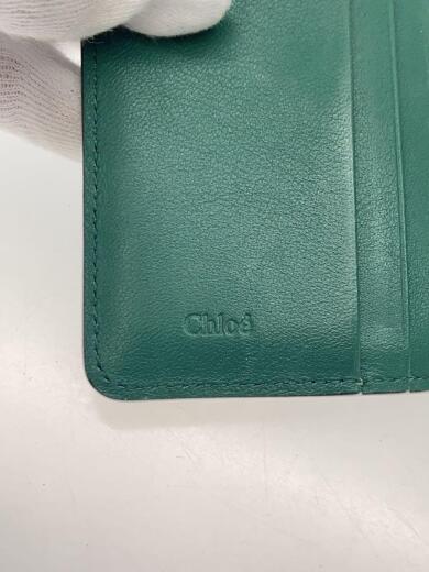 画像：ChloeCスモールトリフォールド/型押し/3つ折り財布/レザー/グリーン/レディース3