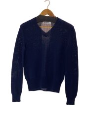 Vネック/コットンニット/セーター/34/ネイビー/無地/JSPK754046/WKY24008