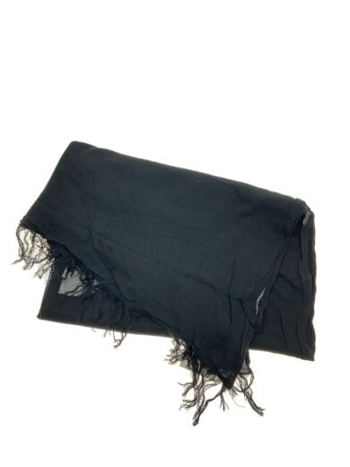 商品画像：タグ付/ストール/マフラー/レーヨン/ブラック×グレー/メンズ 1