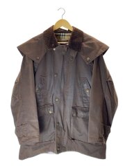 オイルジャケット/襟コーズ/M/コットン/ブラウン