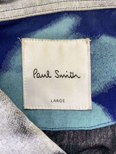 画像：Paul SmithSCREEN FLORAL ノースリーブシャツ/L/リヨセル/BLK/総柄/103324/PF-CR-511833