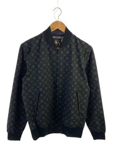 商品画像：MONOGRAM柄 ブルゾン/S/ポリエステル/ブラック/総柄/02201AB08 1