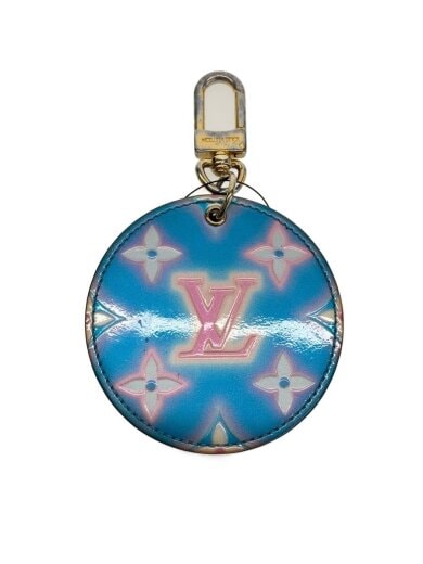 商品画像：ポルトクレ イリュストレ/モノグラムヴェルニ/キーホルダー/ブルー/M00621 1