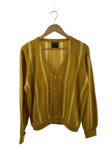 商品画像：70s/Penneysタグ/カーディガン/M/アクリル/イエロー/ストライプ 1