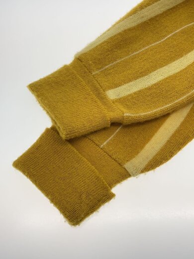 商品画像：70s/Penneysタグ/カーディガン/M/アクリル/イエロー/ストライプ 4