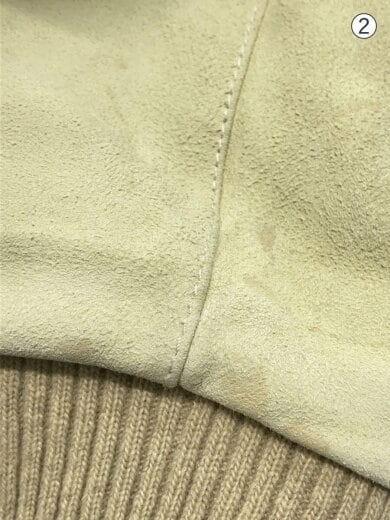 商品画像：スウェードブルゾン/羊革/レザージャケット・ブルゾン/48/CRM// 8