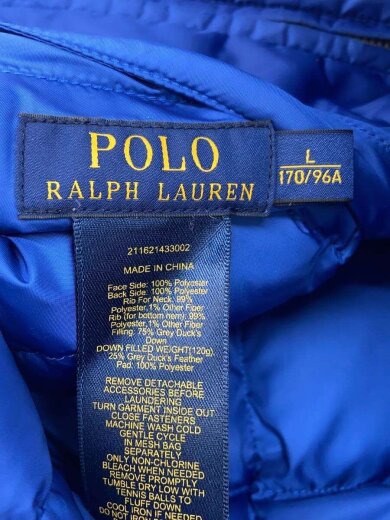 商品画像：リバーシブルダウンベスト/L/ナイロン/ブラック/ブルー// 3