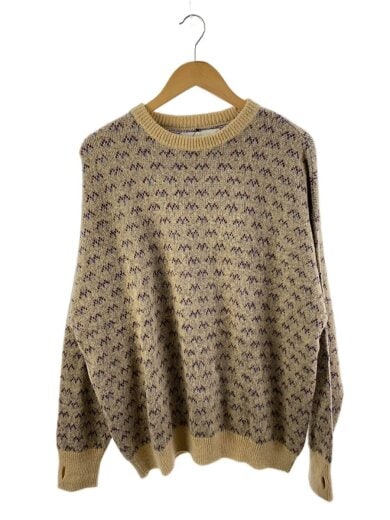 商品画像：ニット・セーター/サムホール/--/--/ベージュ/総柄 1