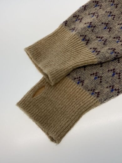 商品画像：ニット・セーター/サムホール/--/--/ベージュ/総柄 4