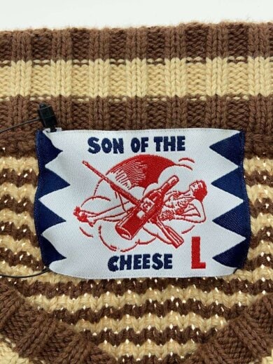 商品画像：V neck/50％ FUCK YOU 50％ MISS YOU/ニット/L/ブラウン/SC2220-KN07 3