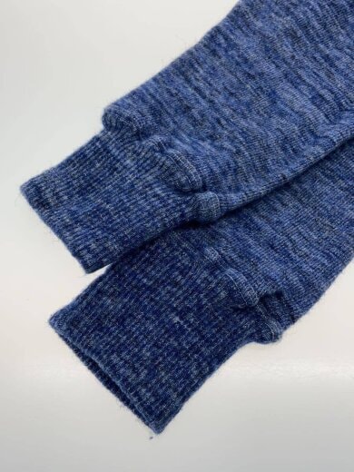 商品画像：後付け/アルパカ混/ジップパーカー/L/コットン/ブルー 6