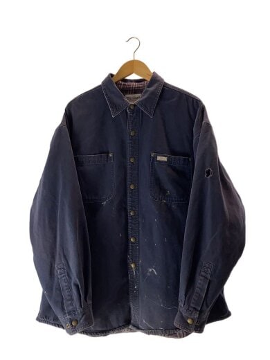 商品画像：Canvas Shirt Jacket/キャンバスシャツジャケット/ペンキ/XL/ネイビー/S96MDT 1
