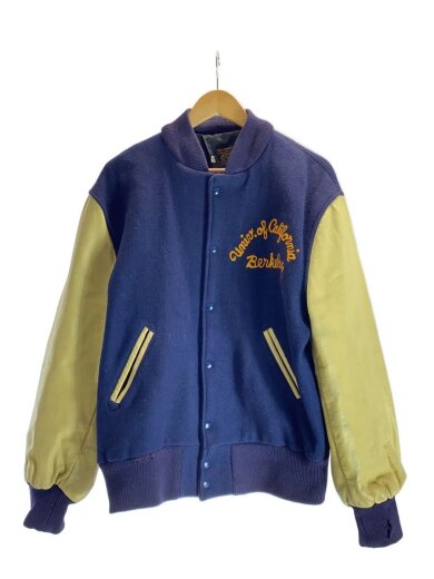商品画像：80s～90s/カリフォルニア大学バークレー校/スタジャン/42/ウール/レザー/ネイビー 1