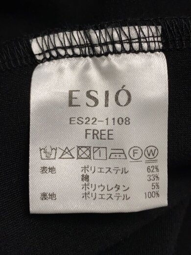 商品画像：Layered silhouette onepiece/ノースリーブワンピース/FREE/BLK/ES22-1108 4