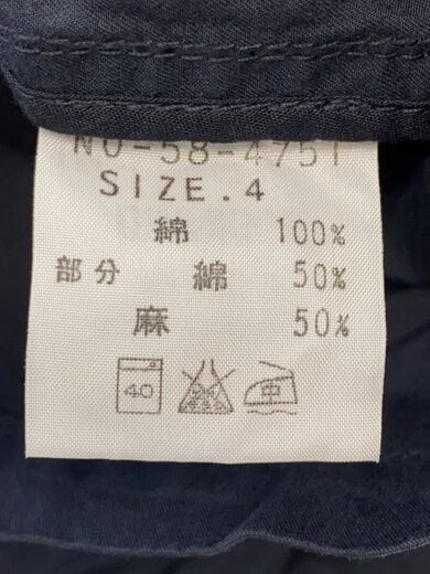 商品画像：タグ付/ジャケット/4/コットン/ネイビー/58-475T 4