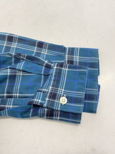 商品画像：比翼/長袖シャツ/XS/コットン/ブルー/チェック/W19012 4