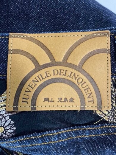 商品画像：JUVENILE DELINQUENT×HELLO KITTY/ハローキティ/金襴/デニム/38/インディゴ 4