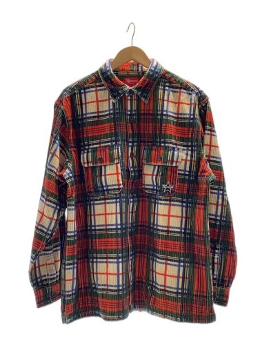 商品画像：22SS/Corduroy Shirt - Plaid/コーデュロイシャツ/チェック/L/コットン/マルチカラー 1