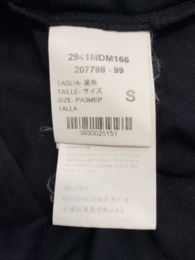 商品画像：ロゴ/フロッキープリント/Tシャツ/S/コットン/ブラック/2941MDM166/207798-99 4