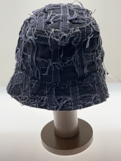 商品画像：23SS/Frayed Patchwork Denim Crusher/バケットハット/S-M/コットン/ブラック// 3