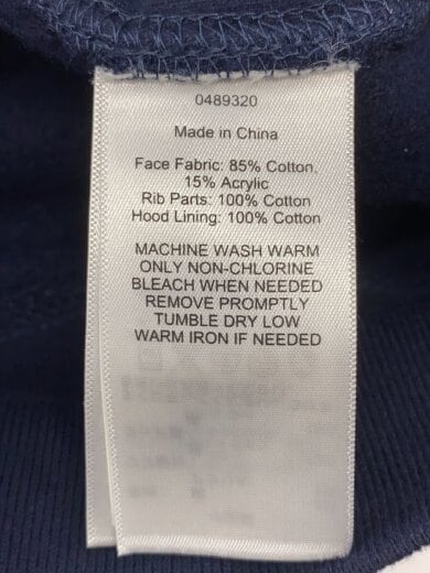 商品画像：ビッグポニー/エンブレム/ジップパーカー/M/コットン/ネイビー/0489320 4