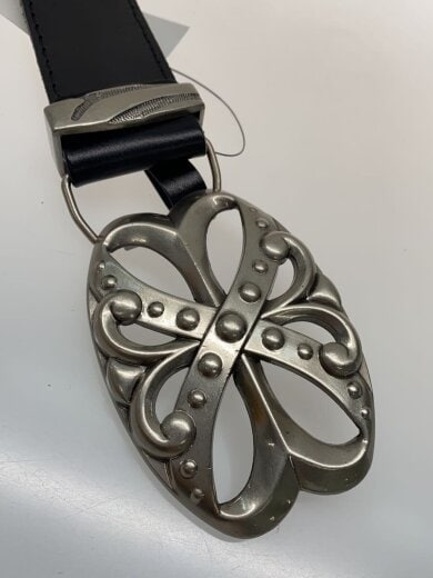 商品画像：DND4DES/STUDDED RHINESTONE CARVED BUCKLE LEATHER BELT/ベルト// 5