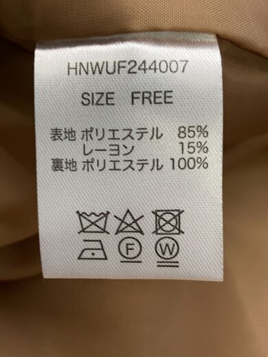 商品画像：タグ付/ミニシャギーロングコート/FREE/ポリエステル/ブラウン/HNWUF244007// 4