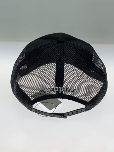商品画像：Cross Leather Patch Mesh Cap/クロスレザーパッチメッシュキャップ/FREE/ブラック// 3