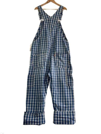 商品画像：WORKWEAR LOOSEオーバーオール チェック/XL/コットン/インディゴブルー/0057W-0003// 2
