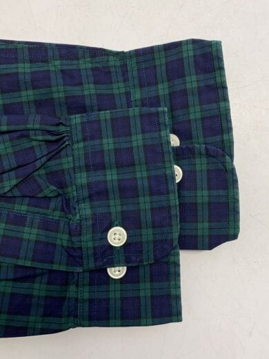 商品画像：タグ付/ブラックウォッチ/ボタンダウン/長袖シャツ/XL/コットン/ネイビー×グリーン/チェック// 5