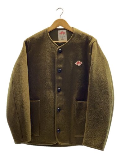 商品画像：WOOL MOSSER NOCOLLAR/ウールモッサーノーカラージャケット/42/カーキ/JD-8824 WOM 1