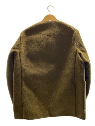 商品画像：WOOL MOSSER NOCOLLAR/ウールモッサーノーカラージャケット/42/カーキ/JD-8824 WOM 2
