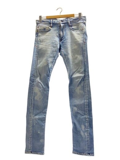 商品画像：ATHLETE SLIM BOLT/ブリーチ加工/ストレッチデニム/32/コットン/ブルー/DTA-008 1